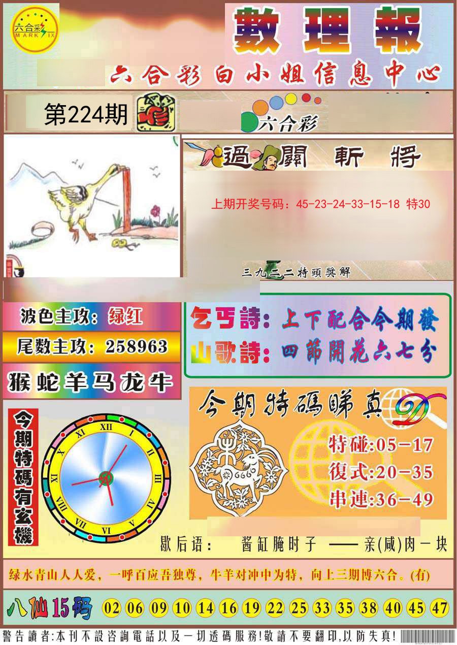 2024224期九龙数理报