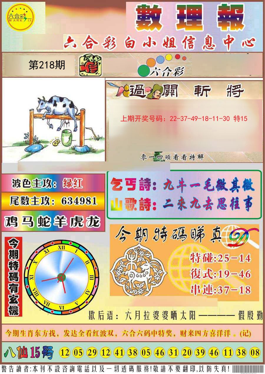 2024218期九龙数理报