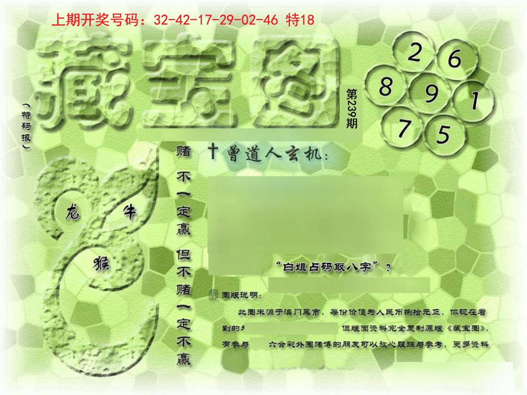 2024239期假新藏宝图