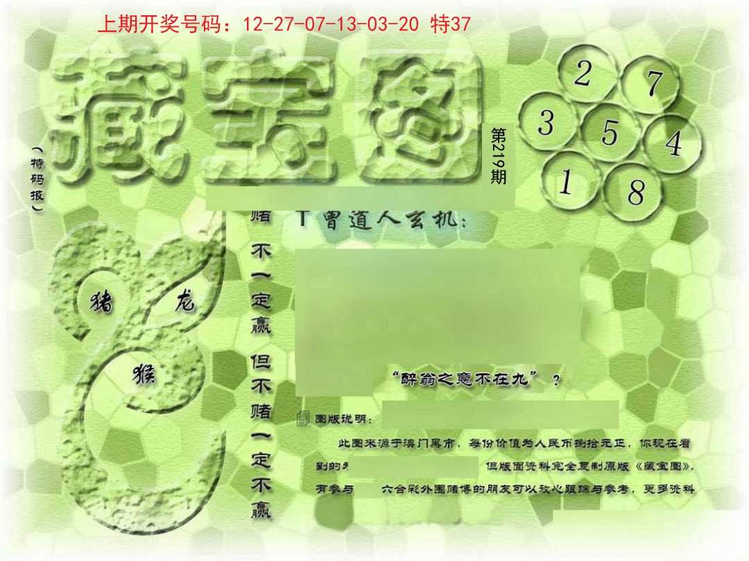 2024219期假新藏宝图