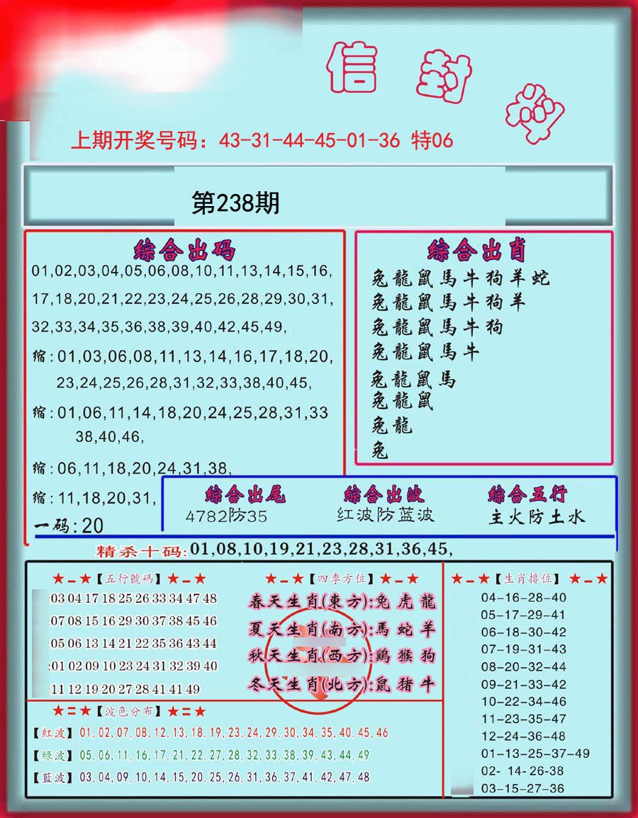 2024238期信封料