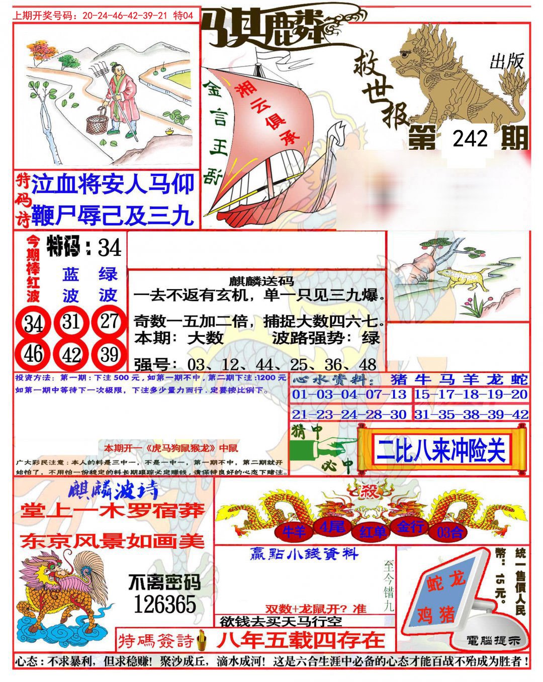 2024242期麒麟救世报(准)