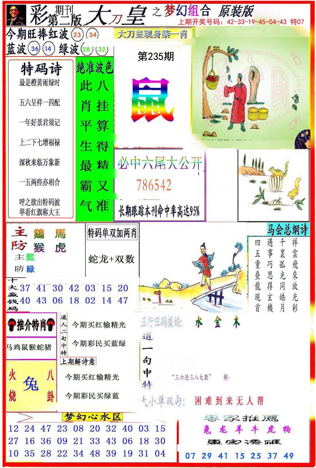 2024235期大刀皇之(梦幻组合)