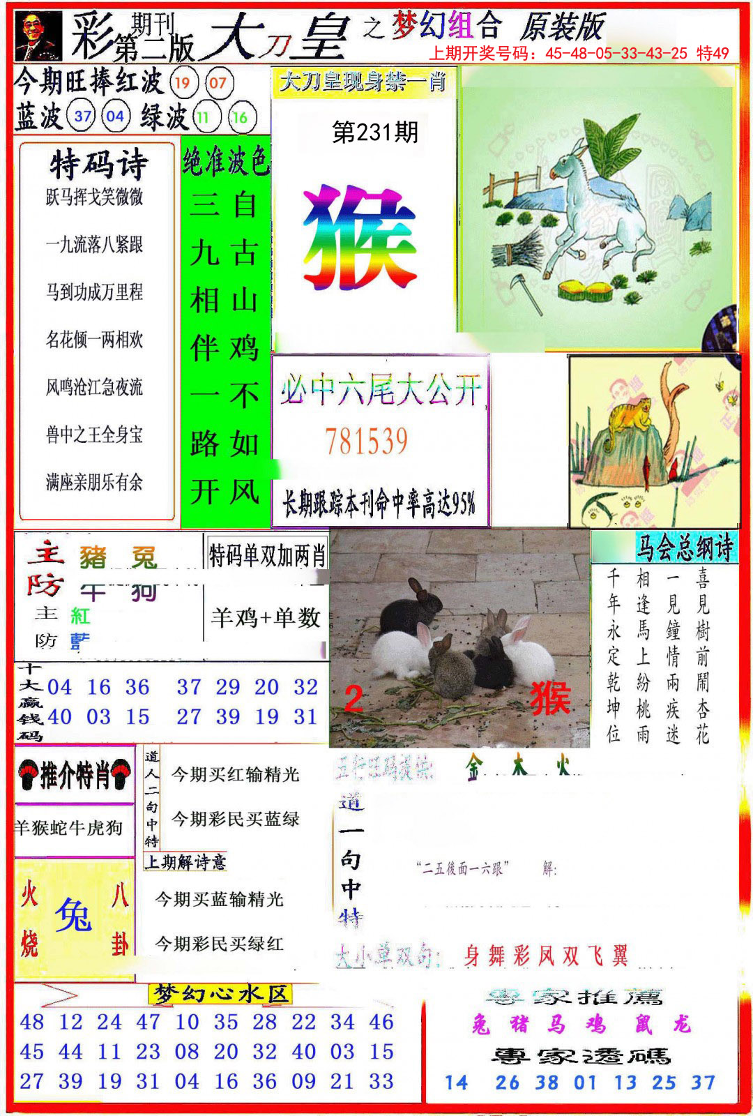 2024231期大刀皇之(梦幻组合)