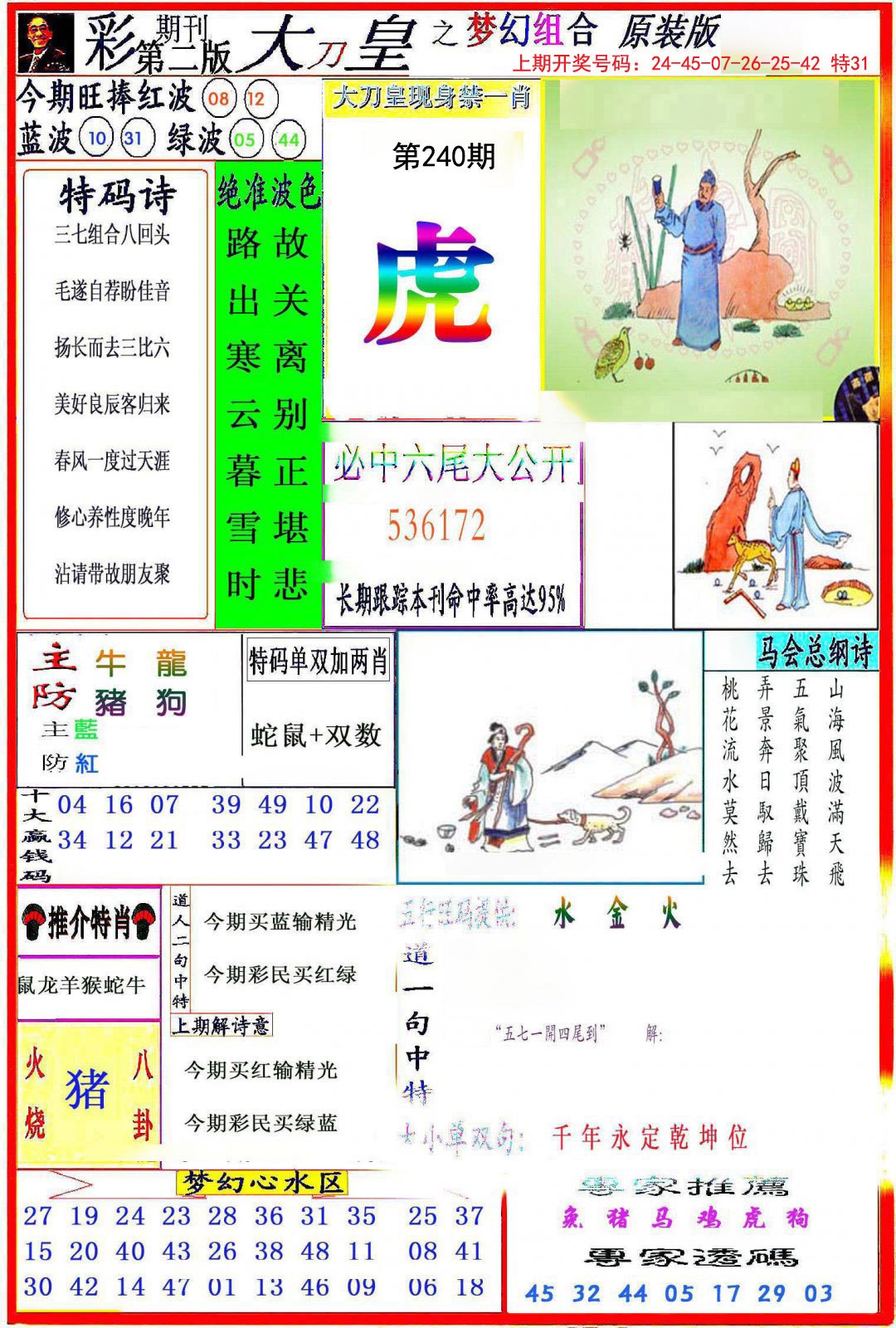 2024240期大刀皇之(梦幻组合)
