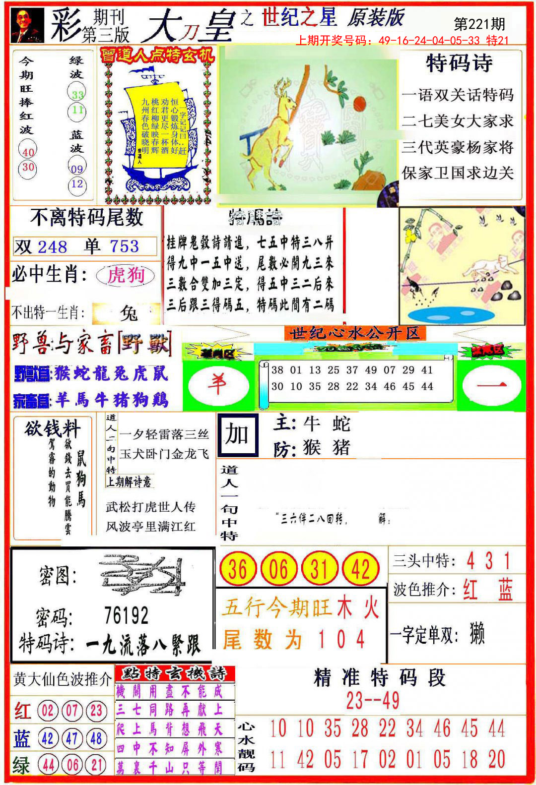 2024221期大刀皇之(世纪之星)
