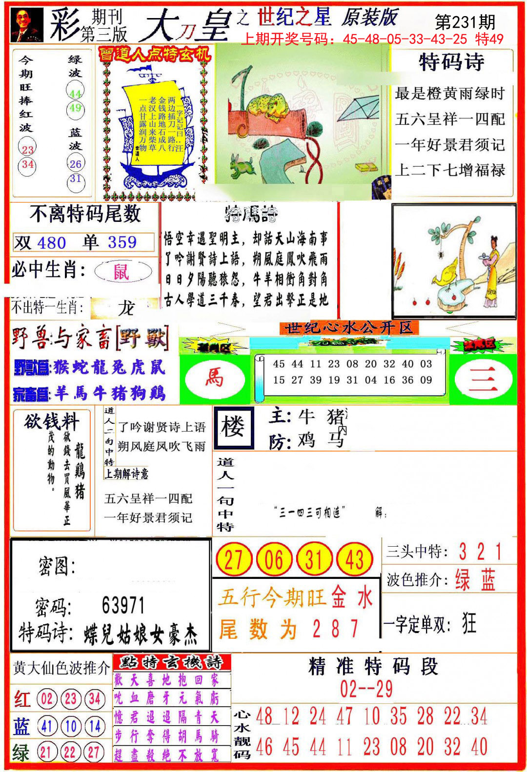 2024231期大刀皇之(世纪之星)