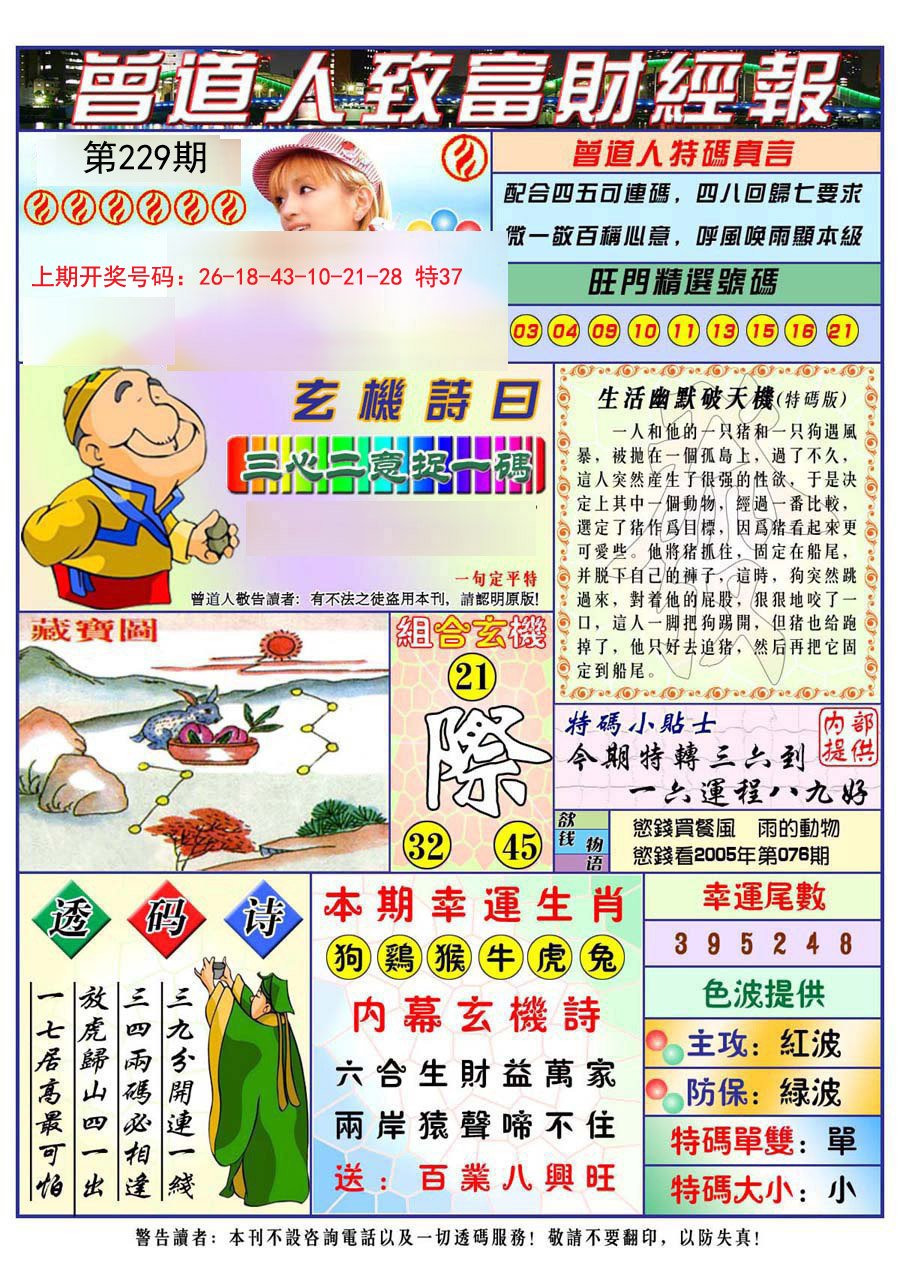 2024229期曾道人致福财经
