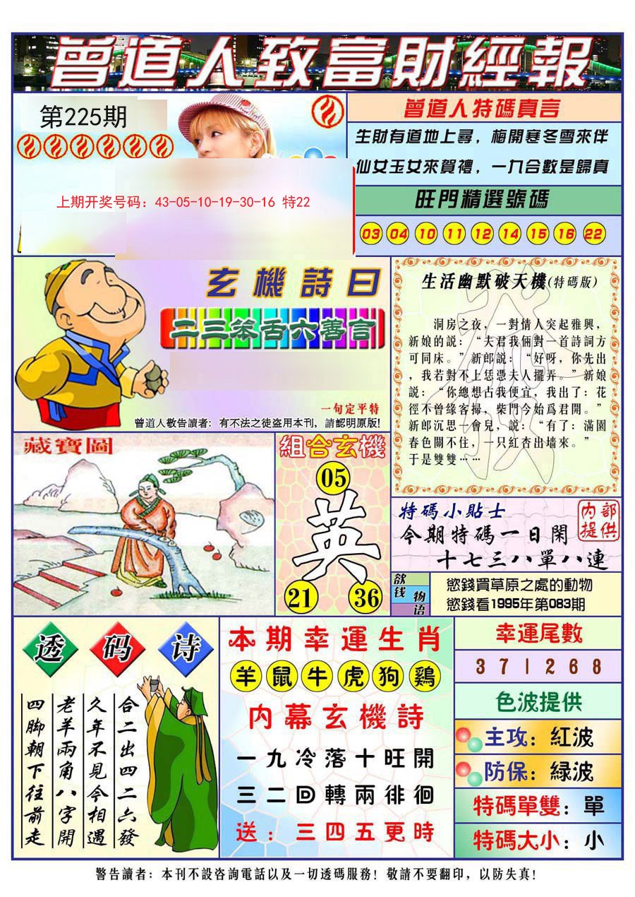 2024225期曾道人致福财经