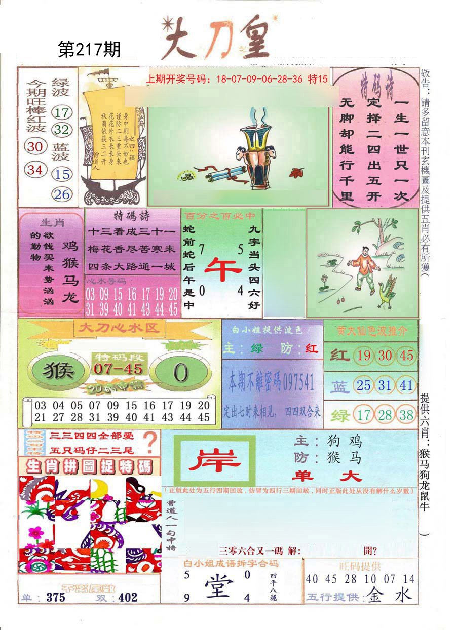 2024217期大刀皇
