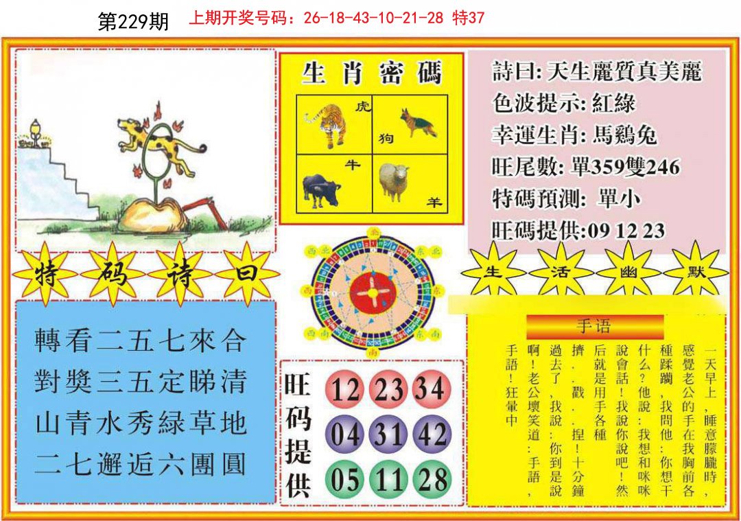2024229期台湾八卦解宝图
