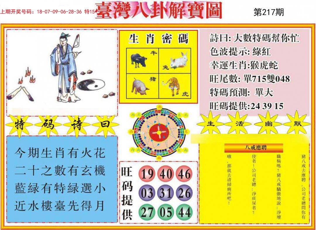 2024217期台湾八卦解宝图