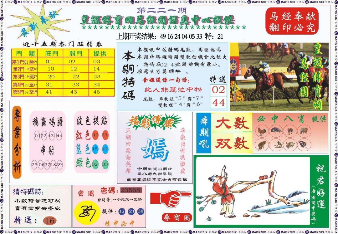 2024221期体育网马经图