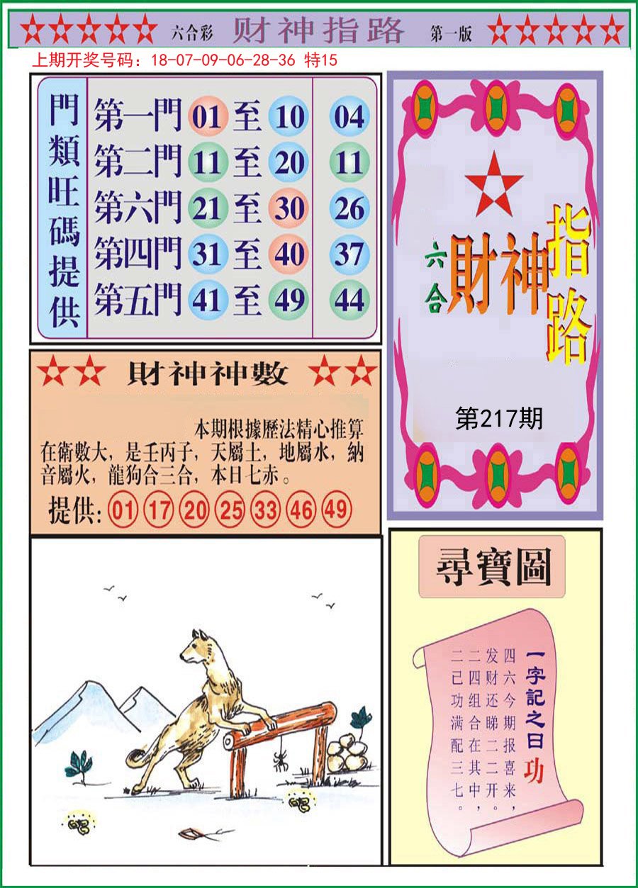 2024217期财神指路A