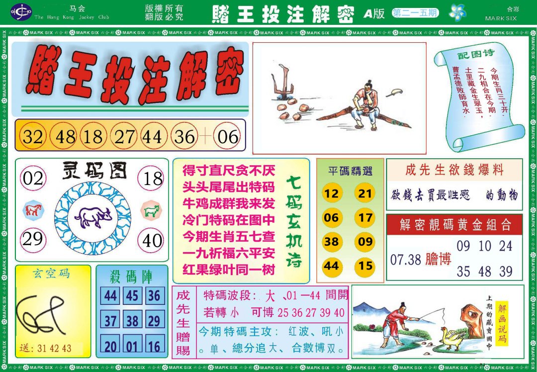 2024215期赌王投注解密