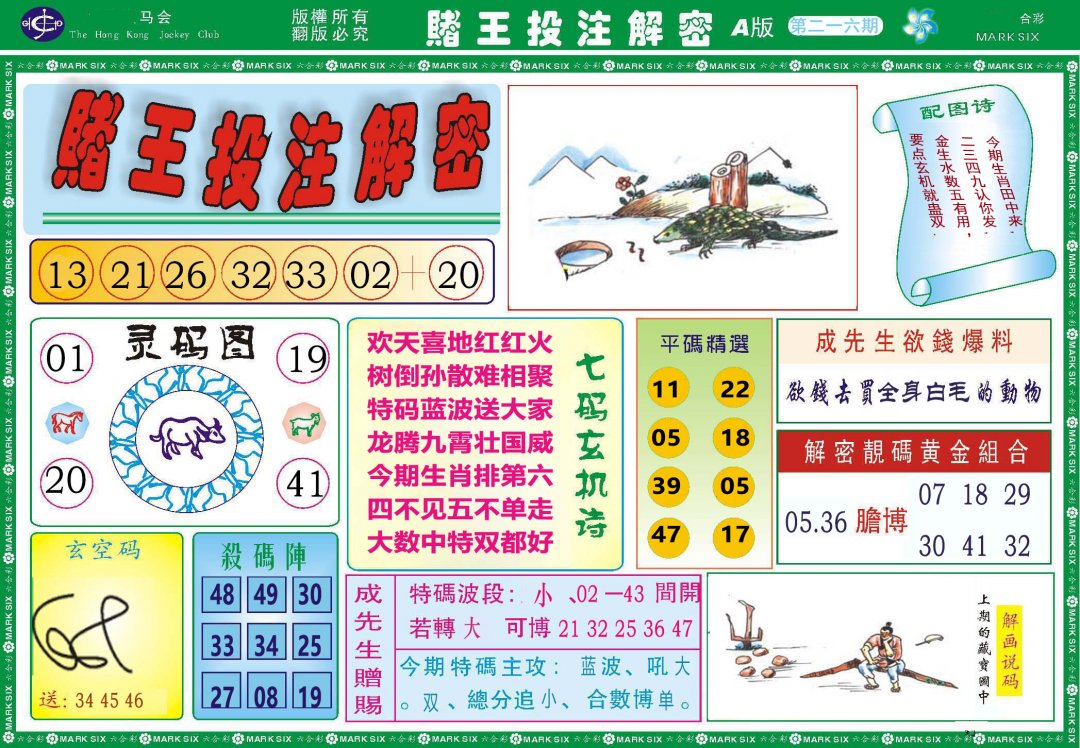2024216期赌王投注解密