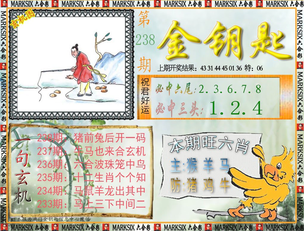 2024238期金钥匙