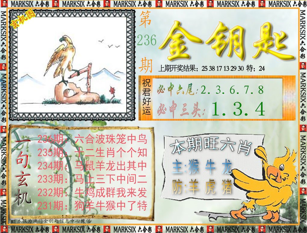 2024236期金钥匙