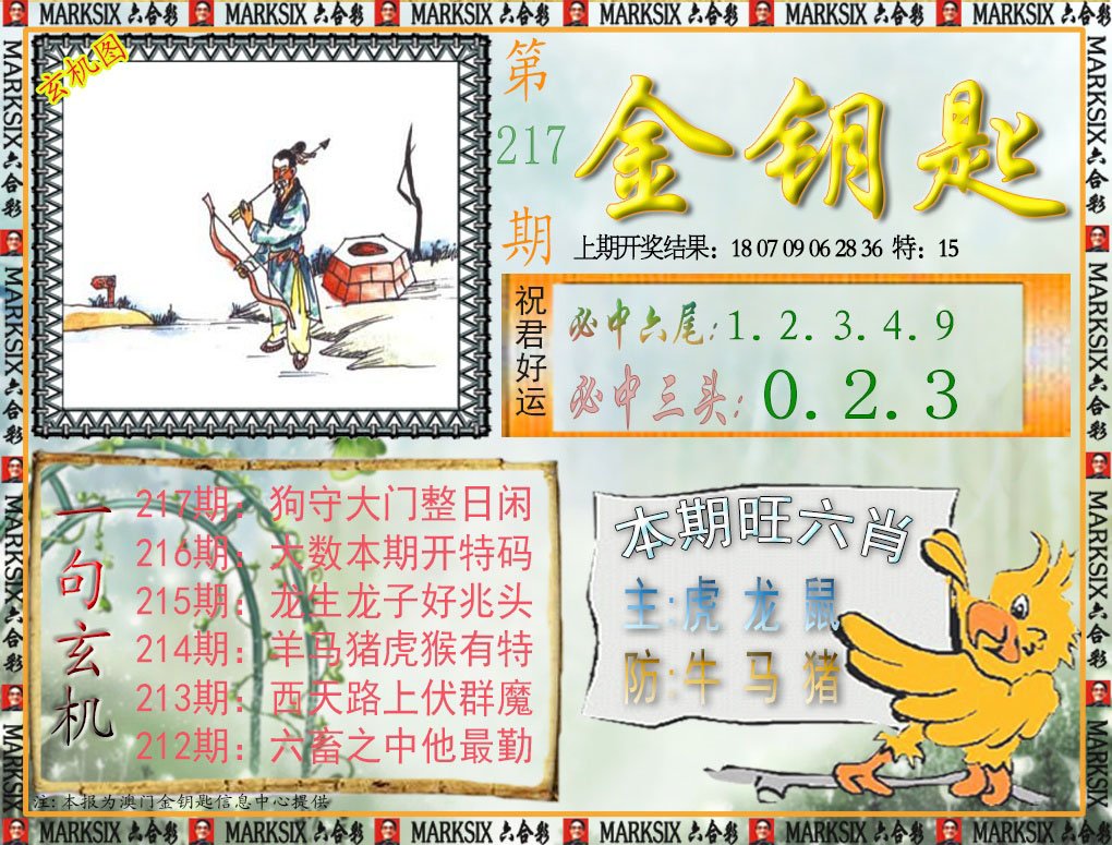 2024217期金钥匙