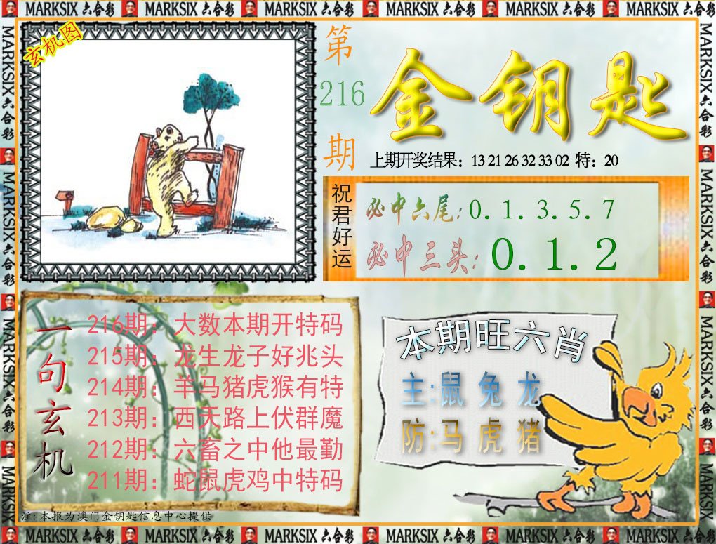 2024216期金钥匙