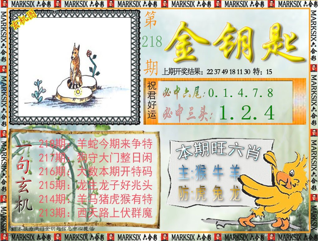 2024218期金钥匙