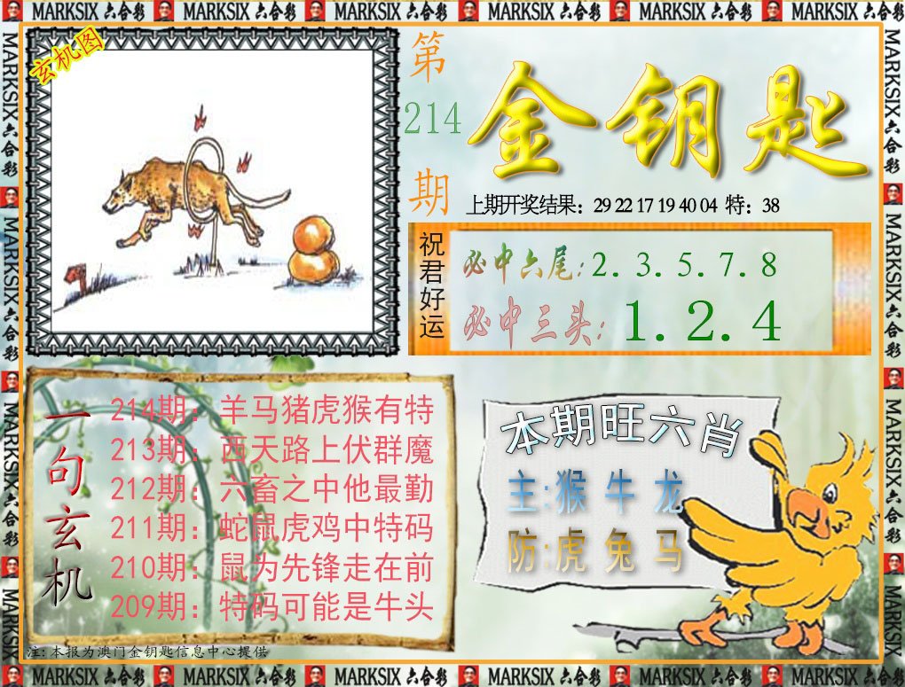 2024214期金钥匙