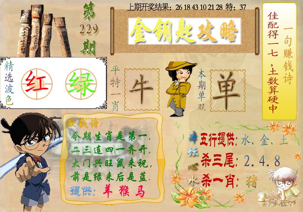 2024229期《金钥匙攻略》