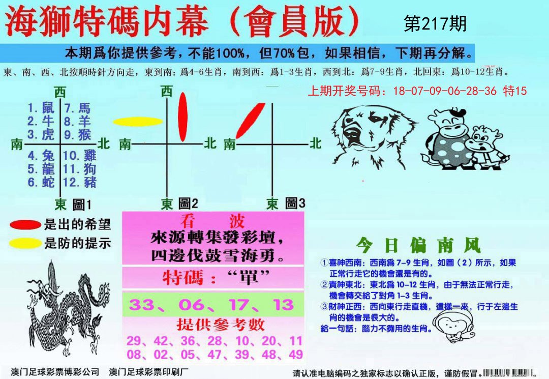 2024217期海狮特码会员报