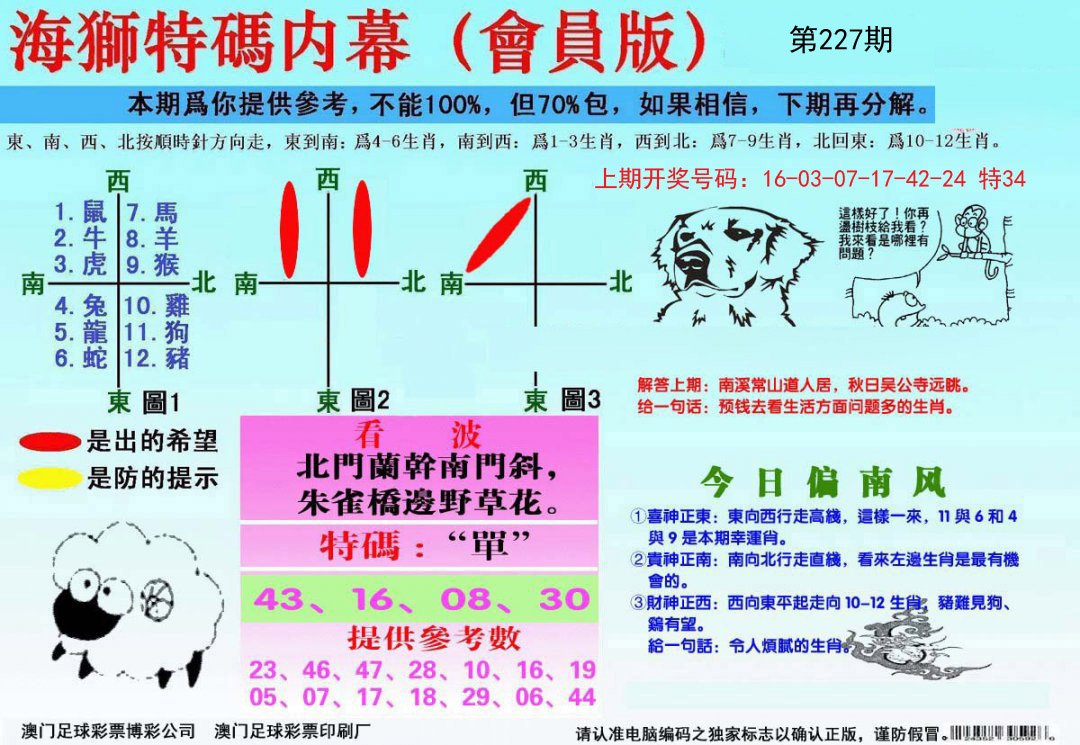 2024227期海狮特码会员报