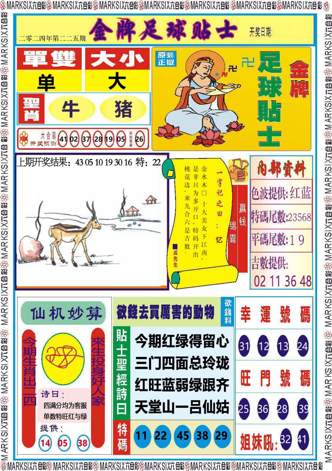 2024225期金牌足球贴士