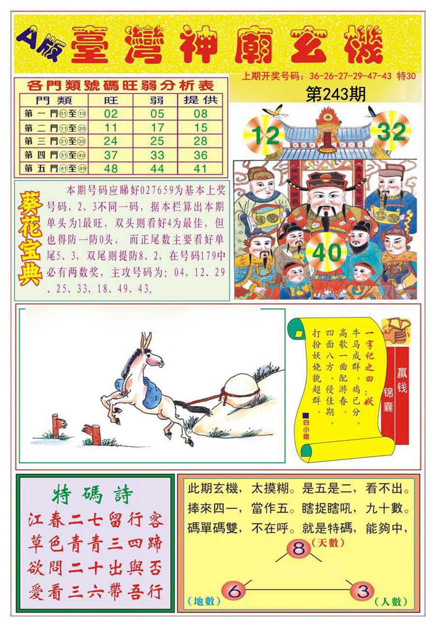 2024243期台湾神庙A