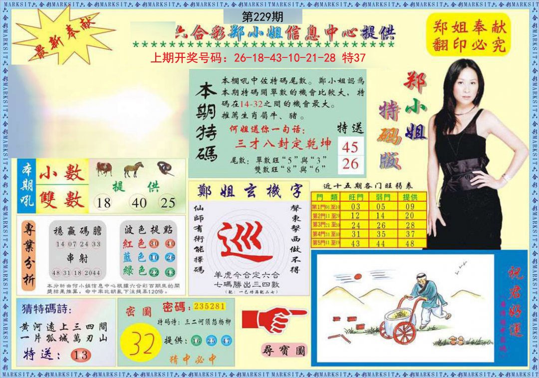 2024229期郑小姐特码报A