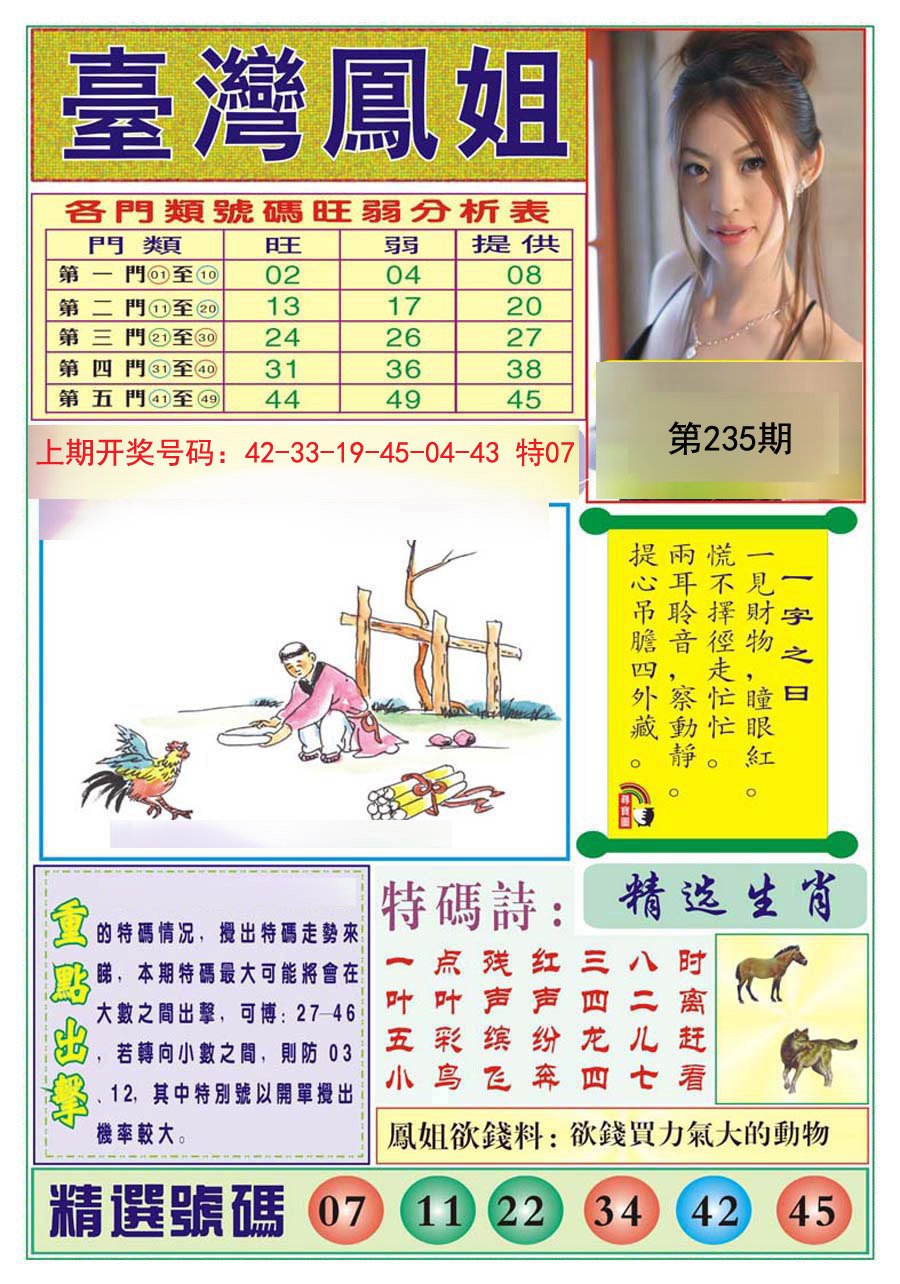 2024235期台湾凤姐