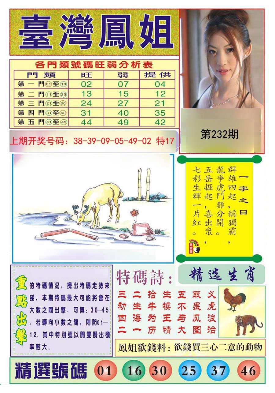 2024232期台湾凤姐