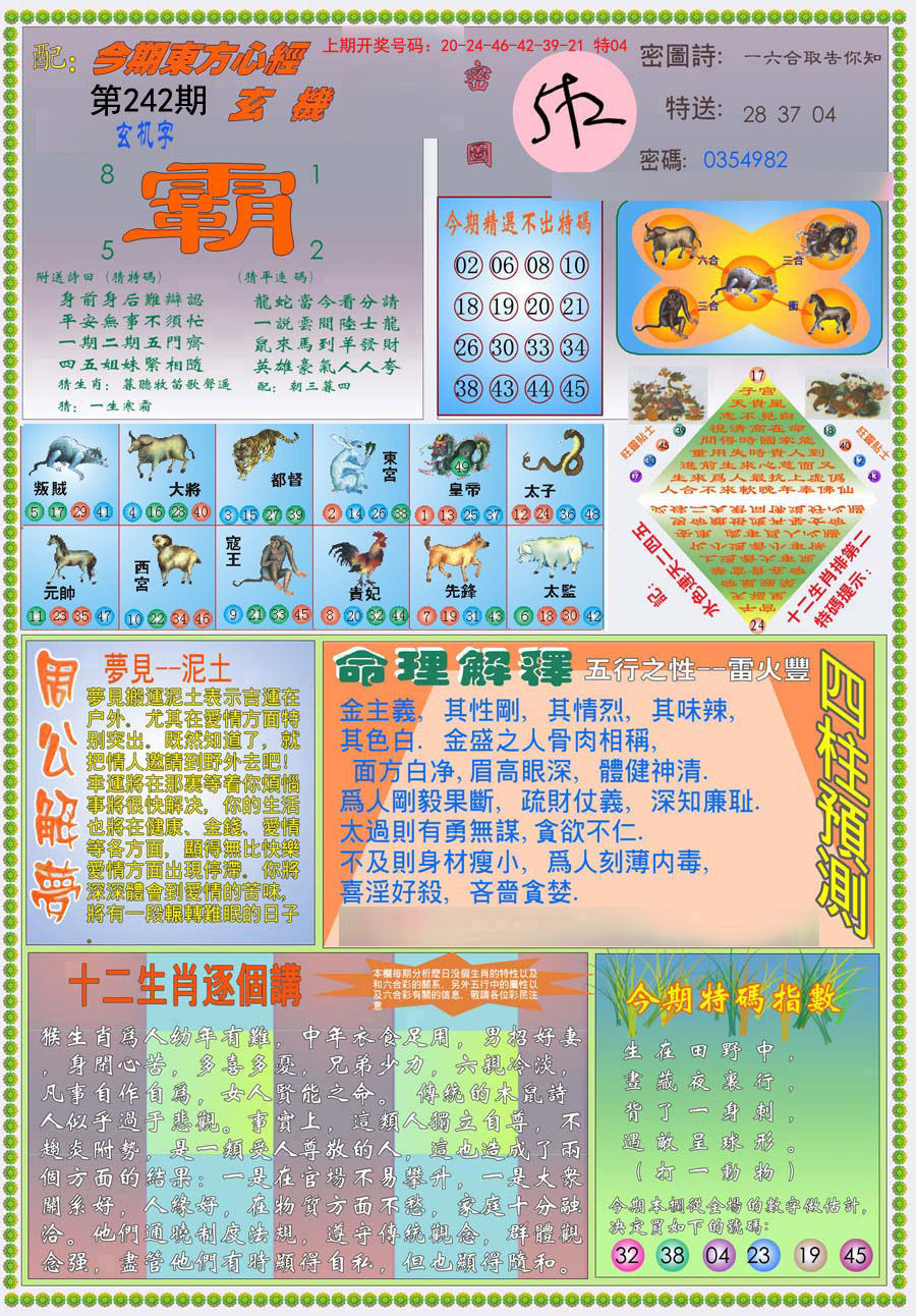 2024242期(新版)东方心经B