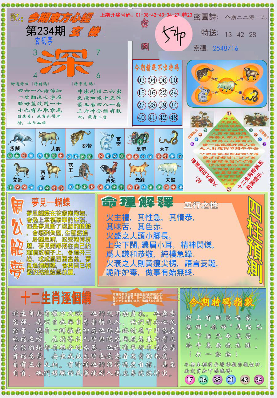 2024234期(新版)东方心经B