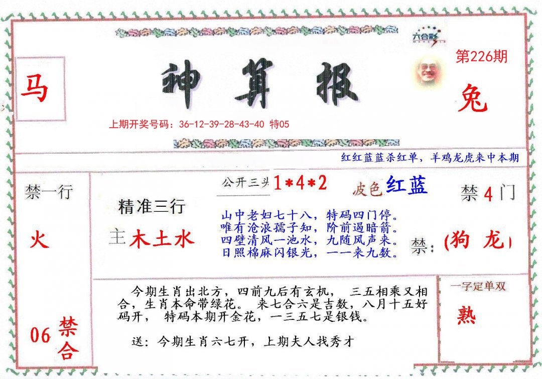 2024226期神算報