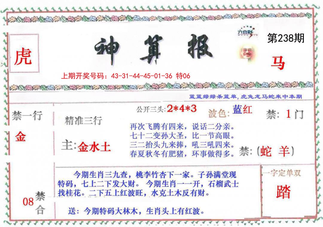 2024238期神算報