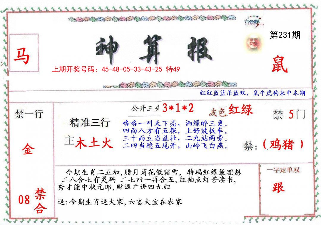 2024231期神算報