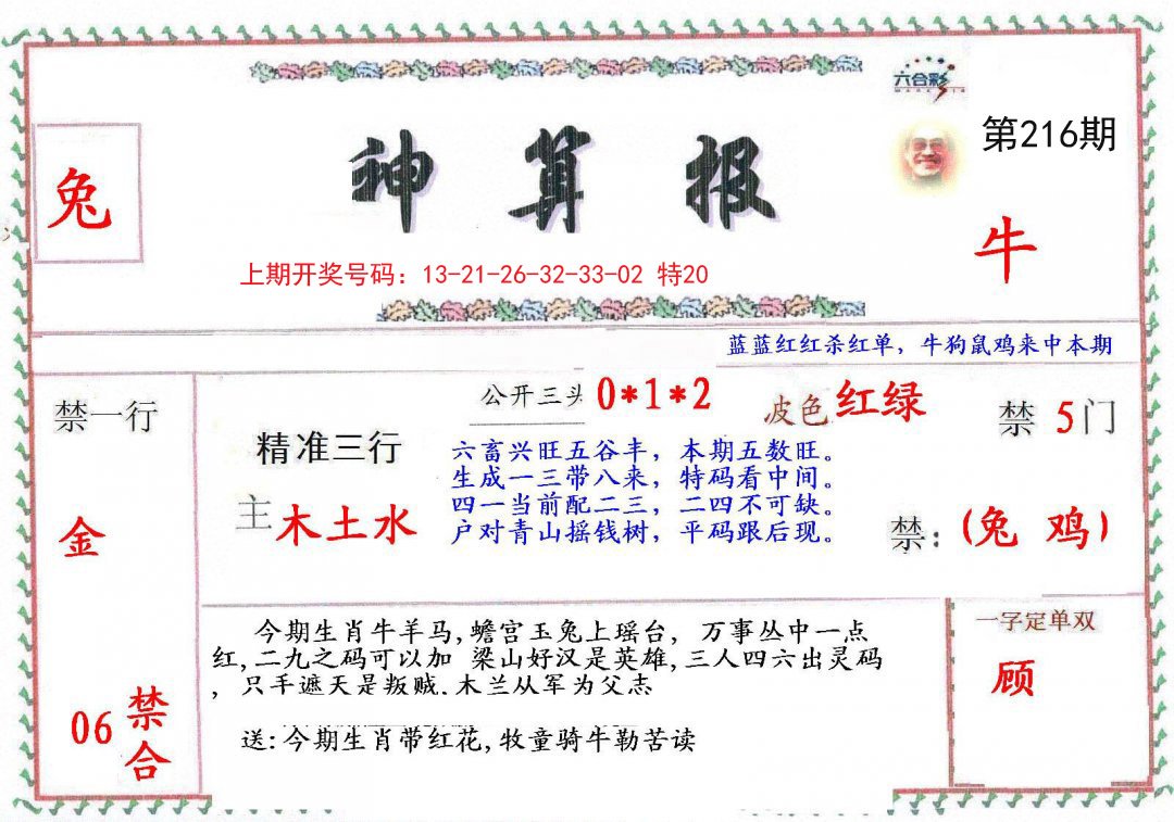 2024216期神算報