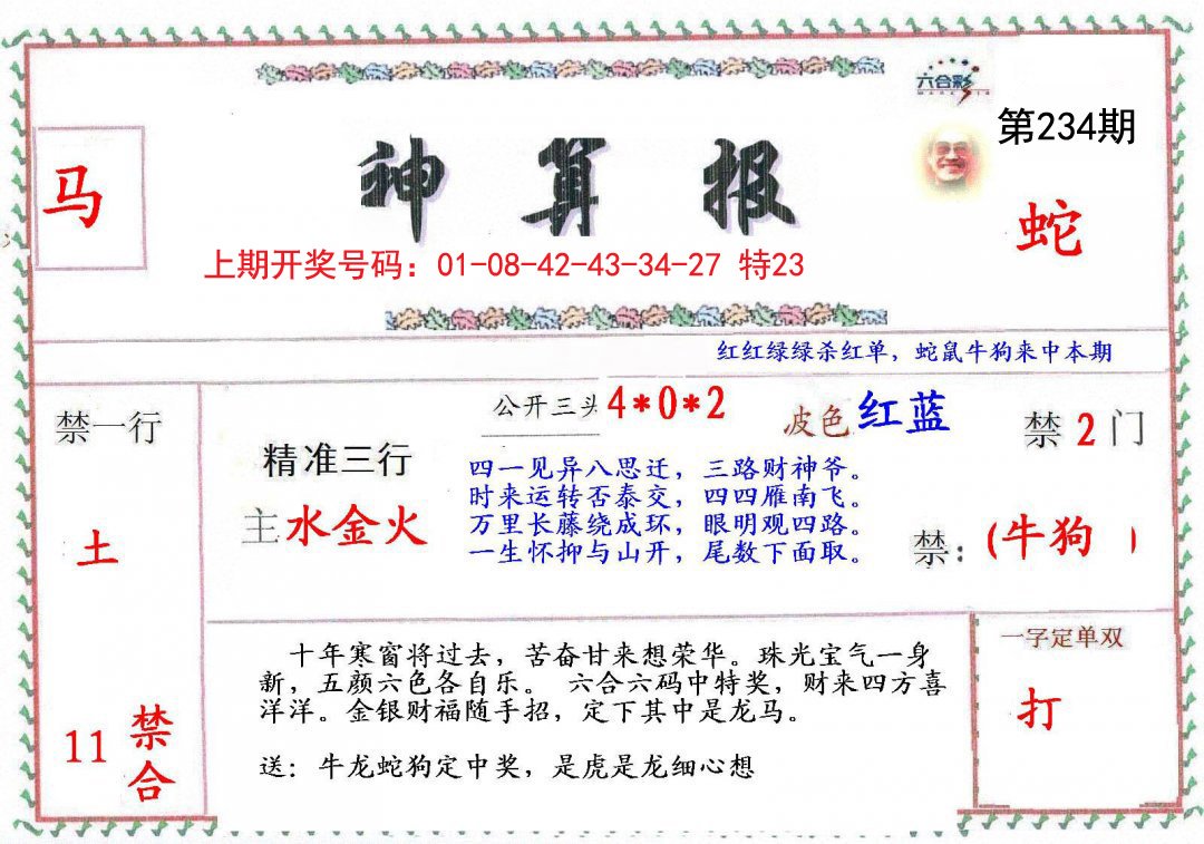 2024234期神算報