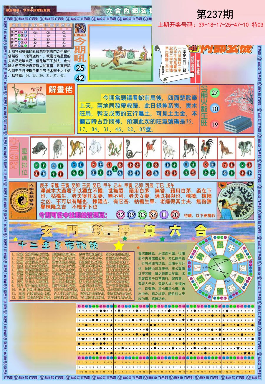 2024237期(新版)内部玄机A