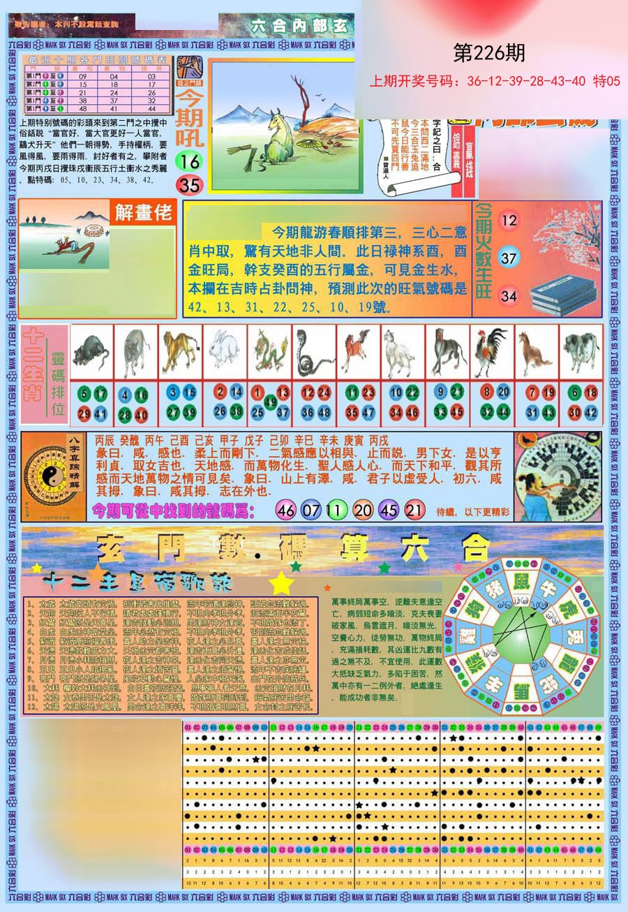 2024226期(新版)内部玄机A