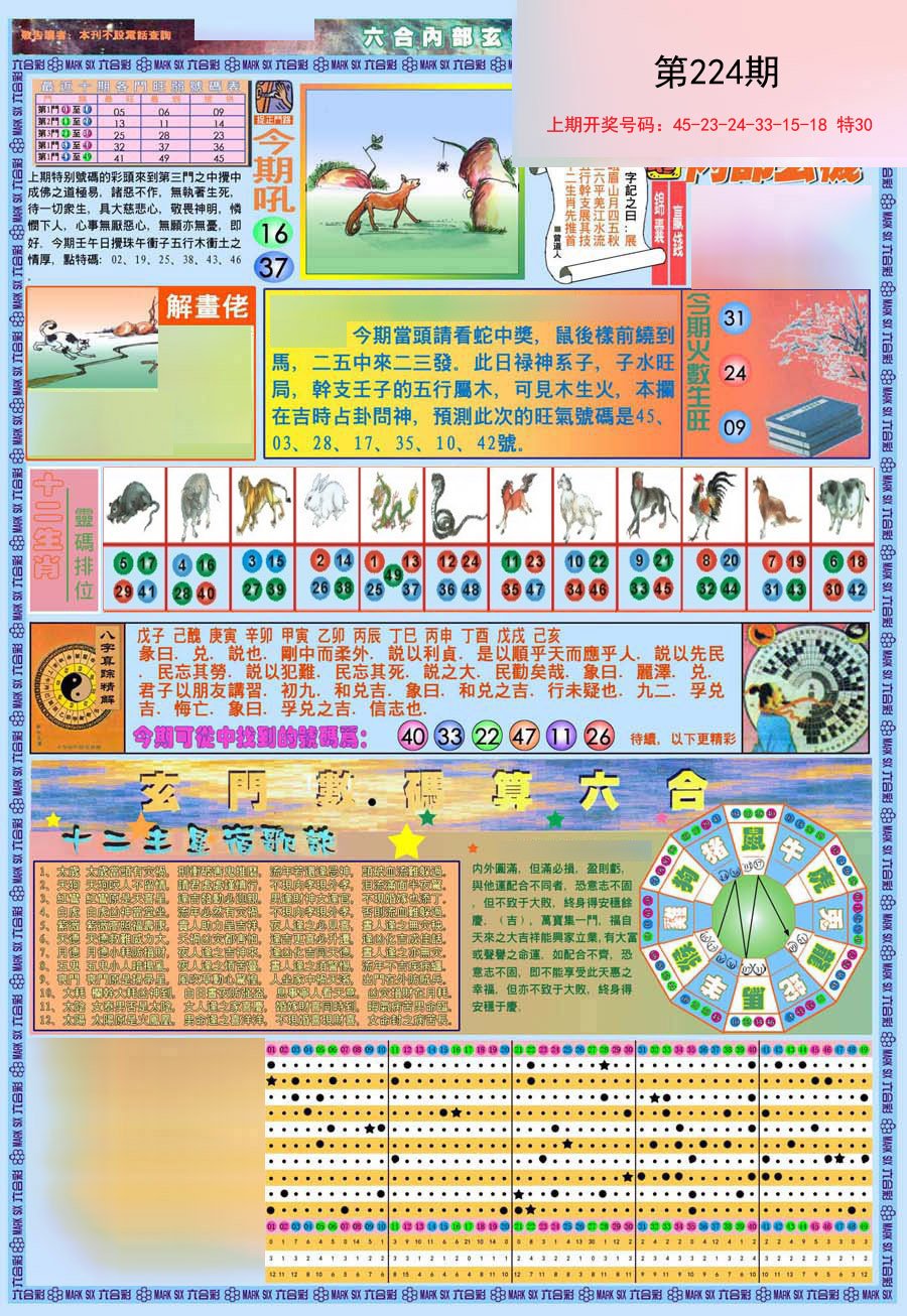 2024224期(新版)内部玄机A