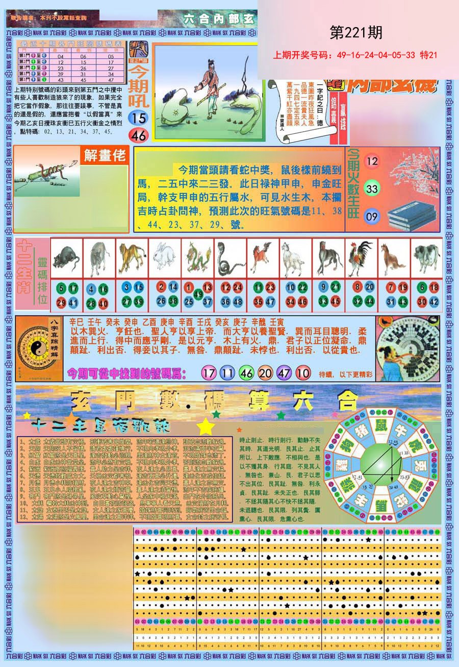 2024221期(新版)内部玄机A