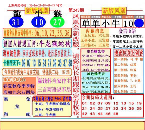 2024243期二代凤凰报