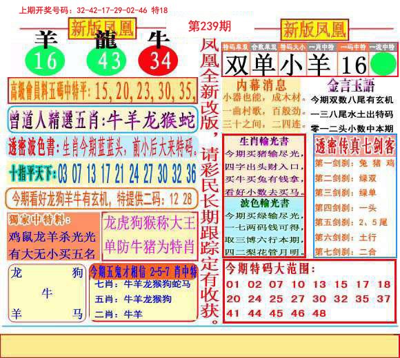 2024239期二代凤凰报