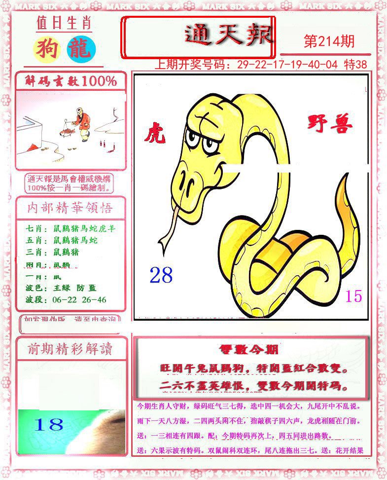 2024214期小喜通天报