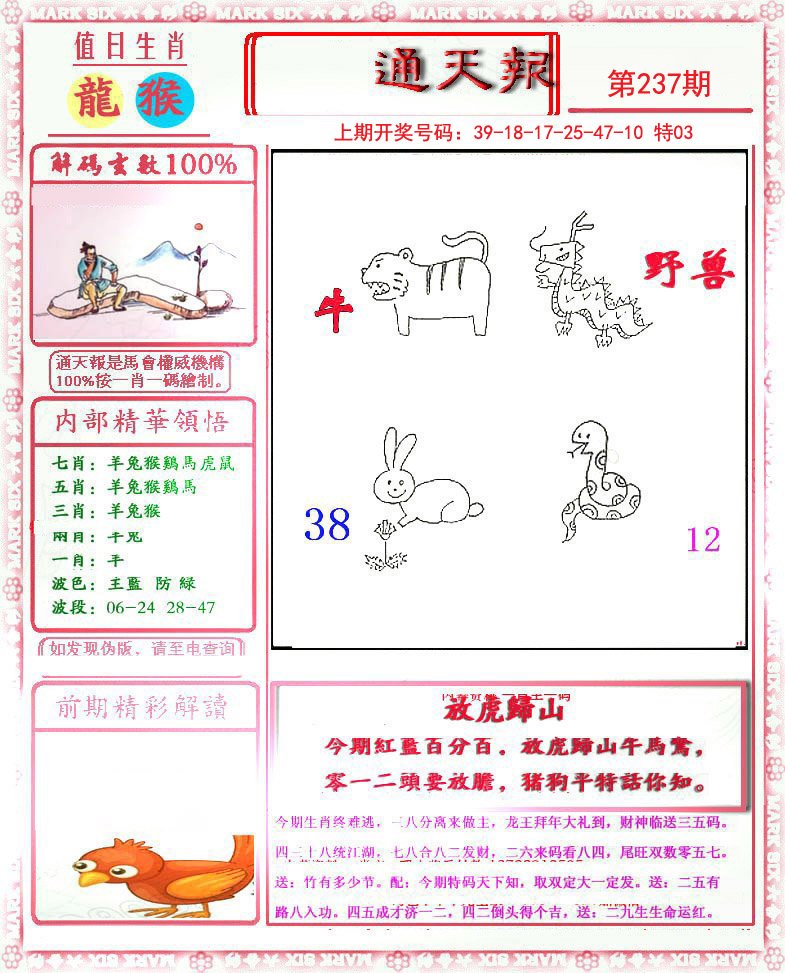 2024237期小喜通天报
