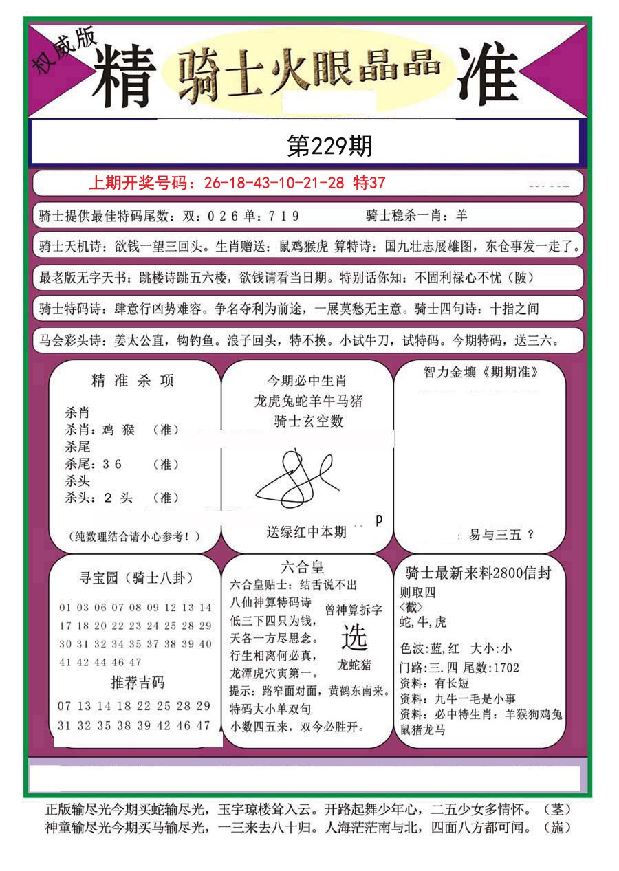 2024229期骑士火眼晶晶（正）